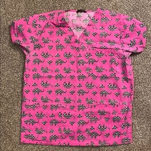 Elephant Scrub Top